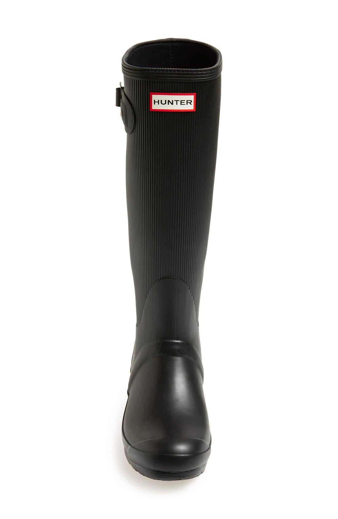 Hunter 'Original - Ribbed' Waterproof Rubber Boot, Alternate, color, 