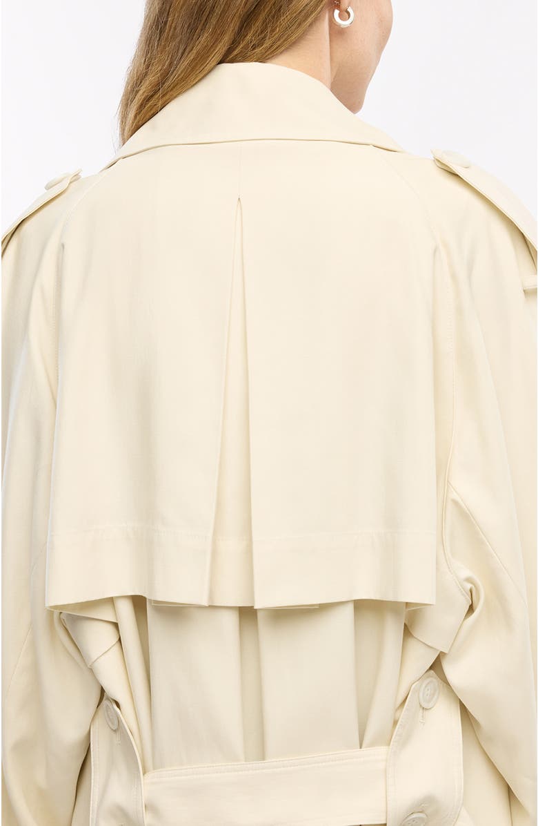 Another Tomorrow Soft Trench, Alternate, color, Off White