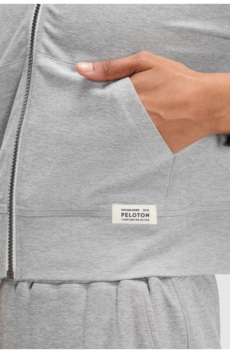 Peloton Dreamblend Full Zip, Alternate, color, Light Heather Grey