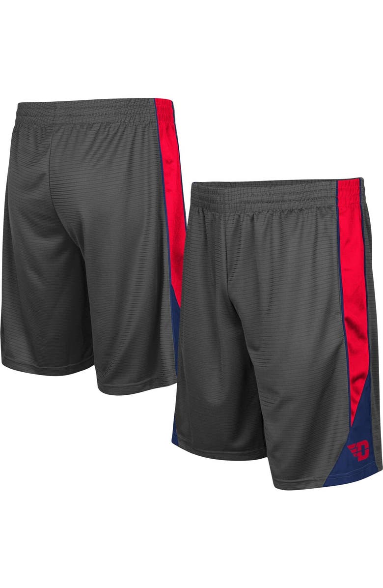 COLOSSEUM Men's Colosseum Charcoal Dayton Flyers Turnover Shorts, Main, color, 