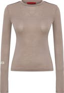 PCFG Silken Touch Sheer Long-Sleeve Top