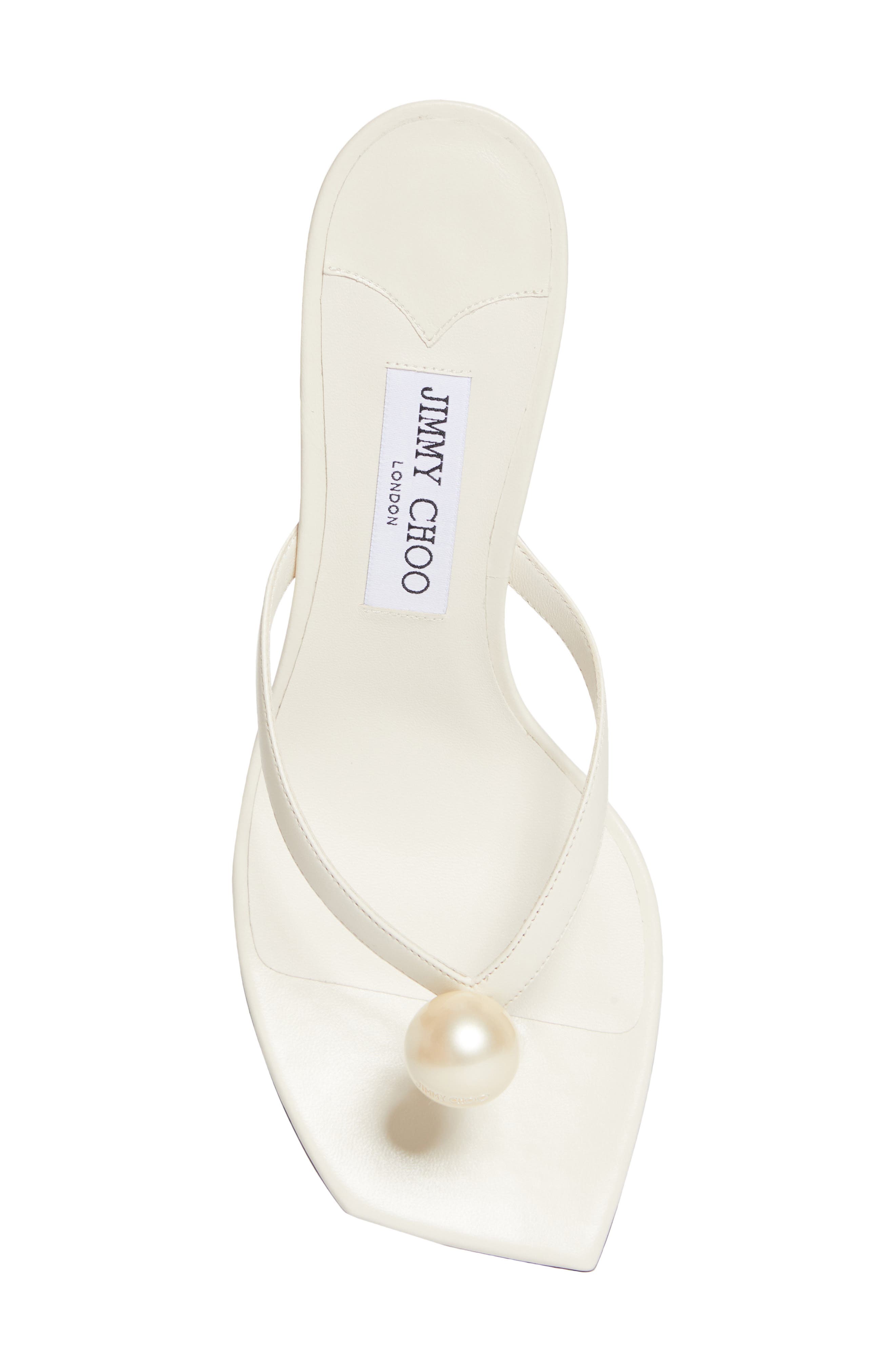 Jimmy Choo Freja Sandal, Alternate, color, Latte/ White