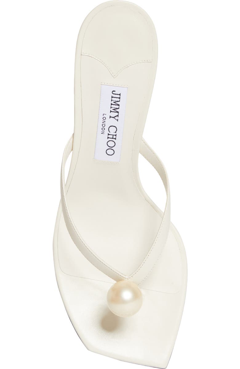 Jimmy Choo Freja Sandal, Alternate, color, Latte/ White