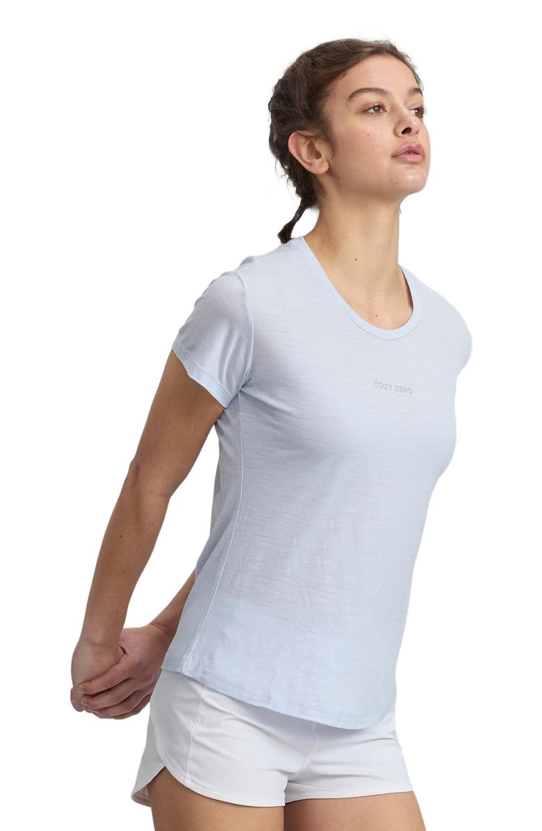 COZY ZERO Women's 100% Merino Lightweight Tee, Alternate, color, Light Gray