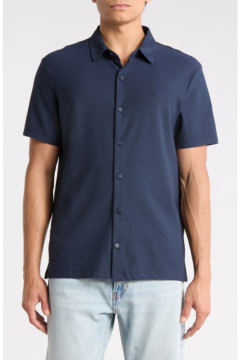 Classic Fit Button Front Shirt, Main, color, INK
