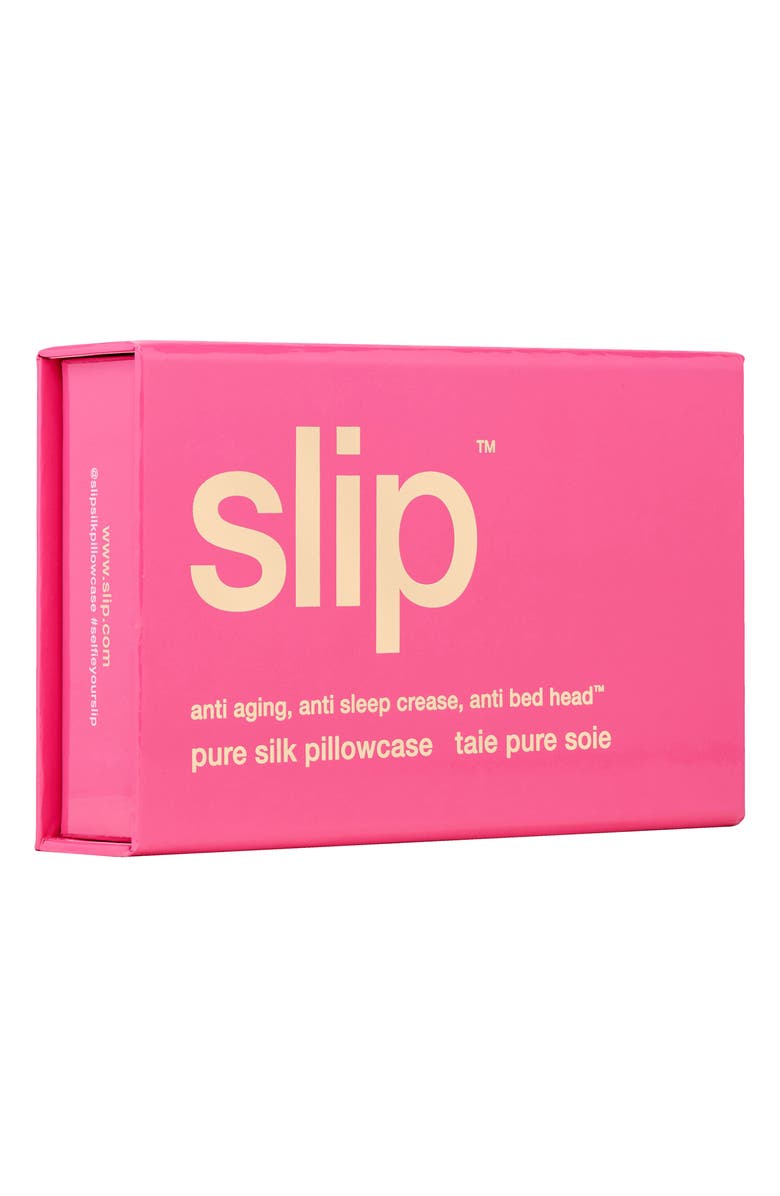 slip Pure Silk Pillowcase, Alternate, color, Peony