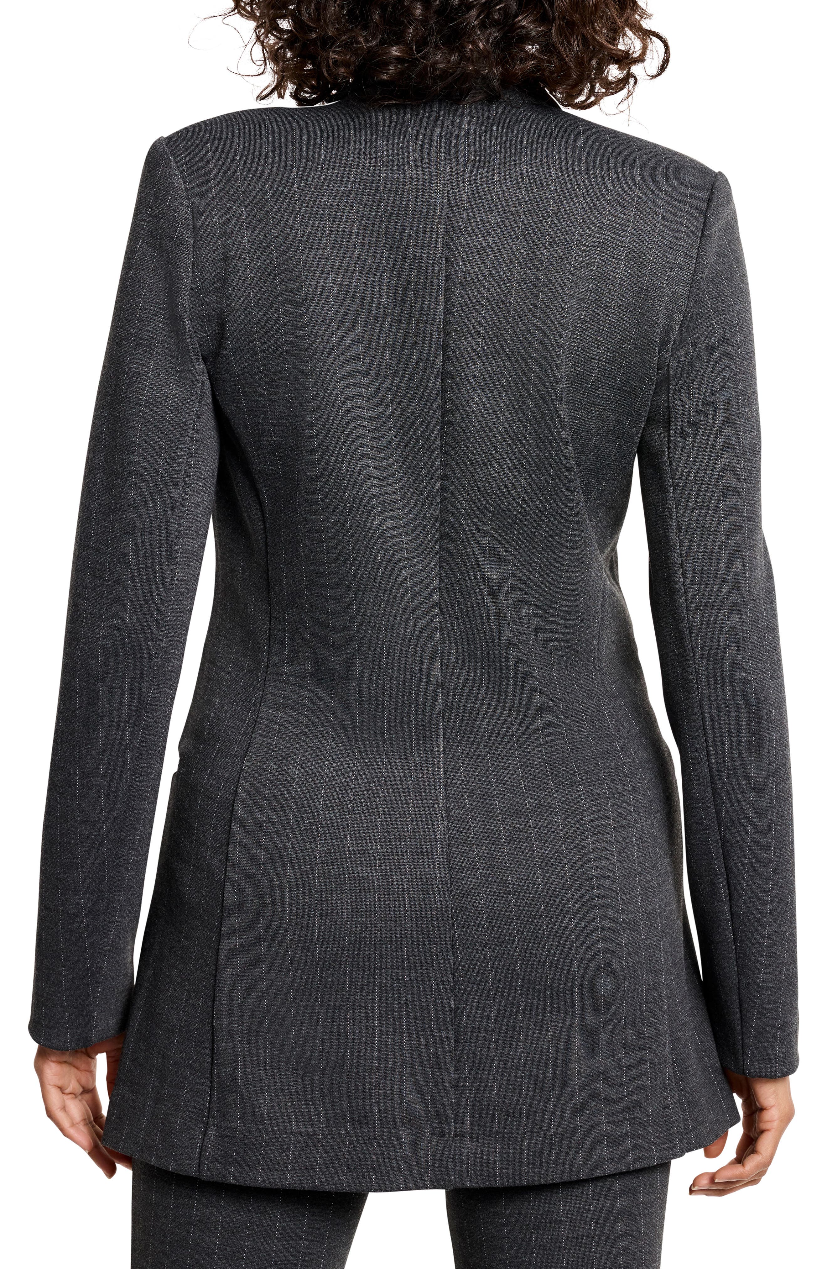 Pinstripe Ponte Blazer - image 2