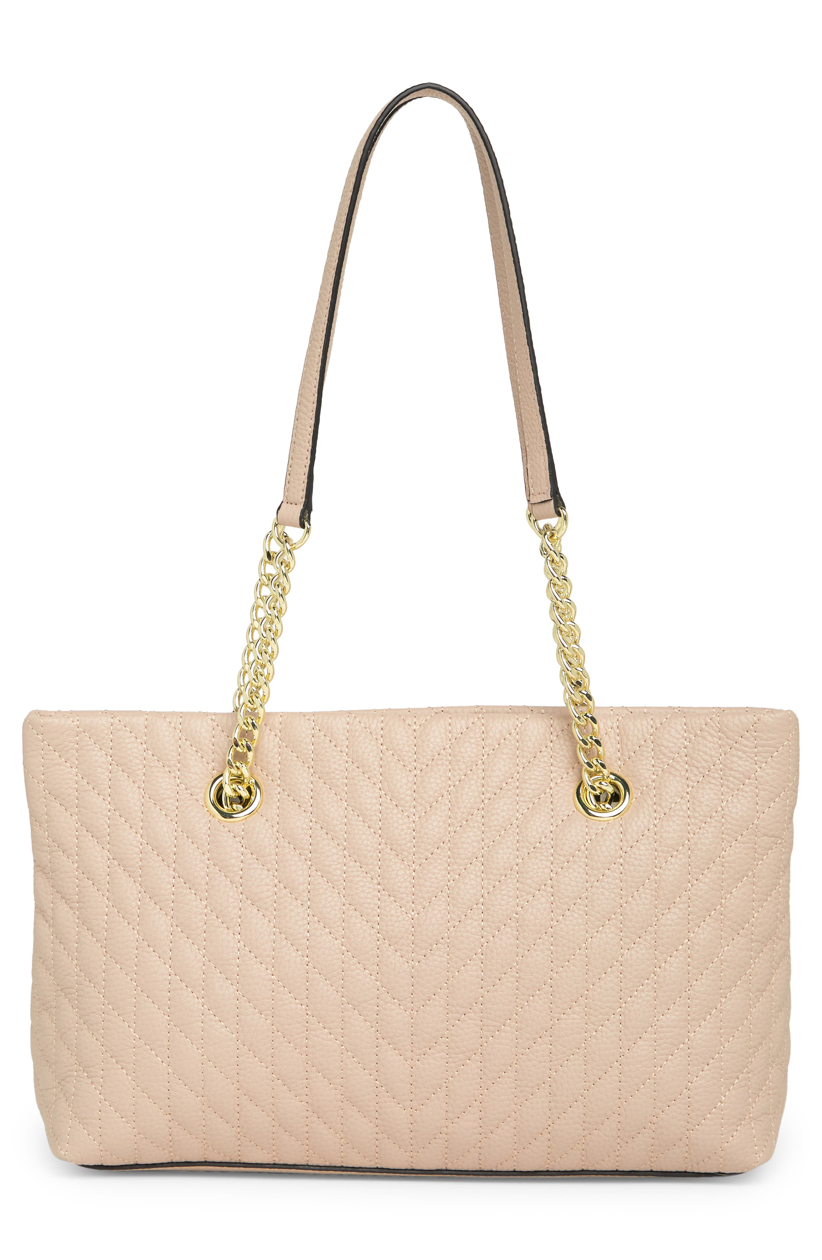 KARL LAGERFELD PARIS Karolina Leather Tote, Alternate, color, 