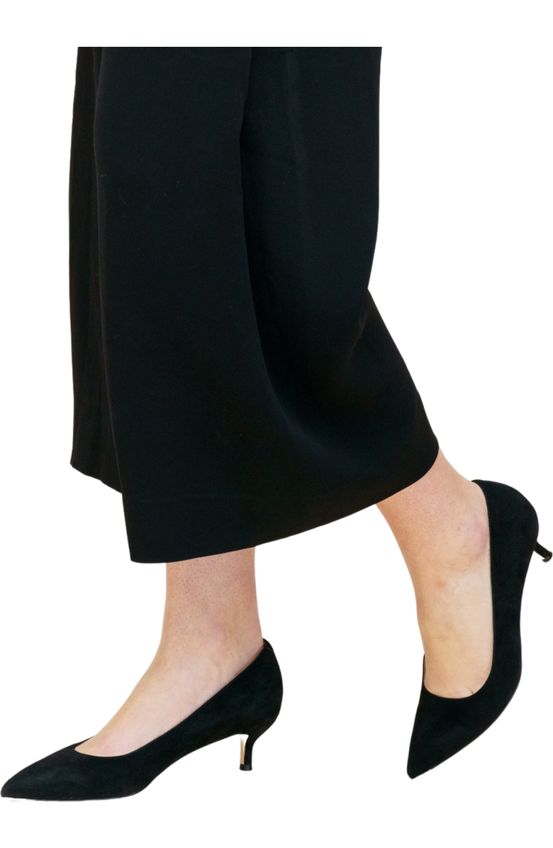 ALLY Shoes Kitten Heel Pump, Alternate, color, Black Suede