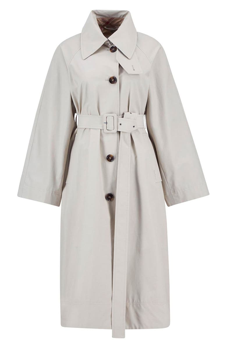 Barbour Robyn Water Resistant Trench Coat, Alternate, color, Mist/ Hessian Tartan