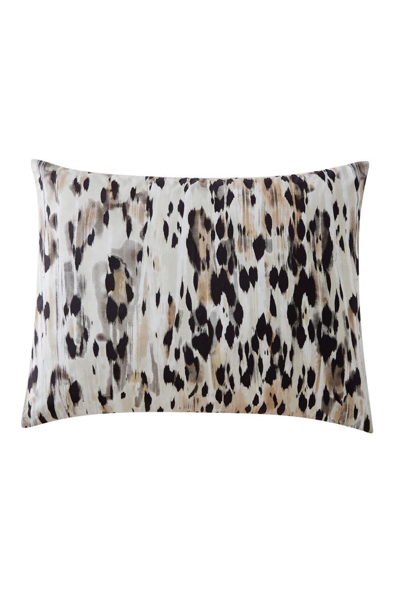 Abstract Leopard Print Cotton Comforter Set, Alternate, color, BROWN