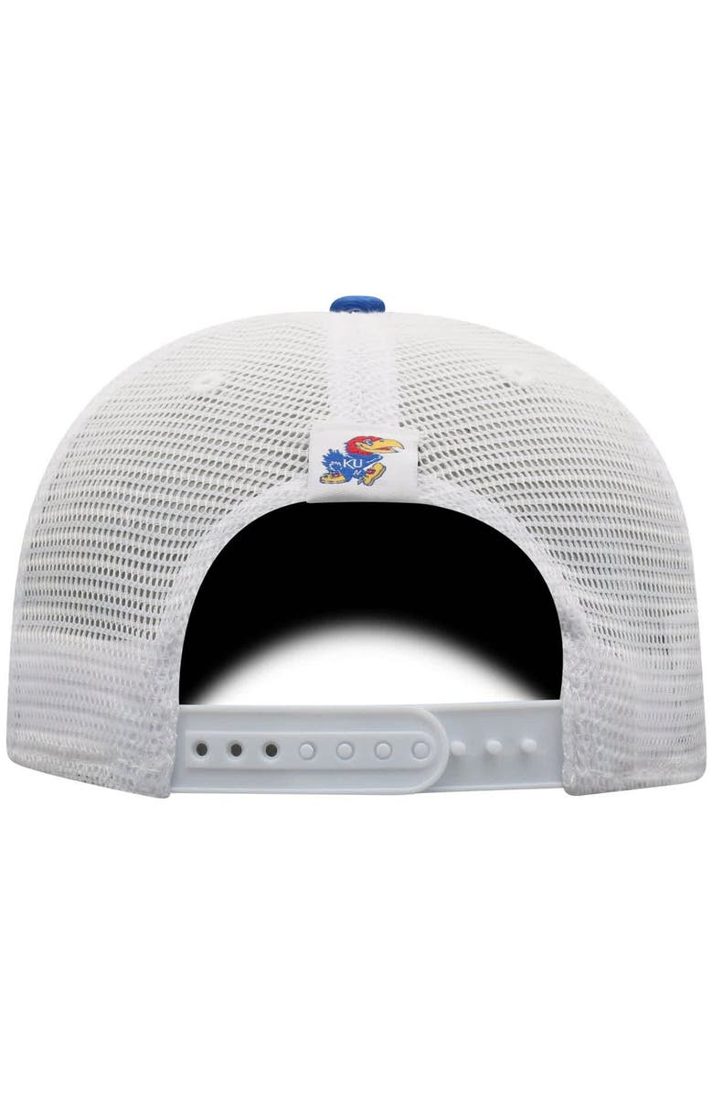 TOP OF THE WORLD Men's Top of the World Royal/White Kansas Jayhawks Victory Baseline Trucker Adjustable Hat, Alternate, color, 