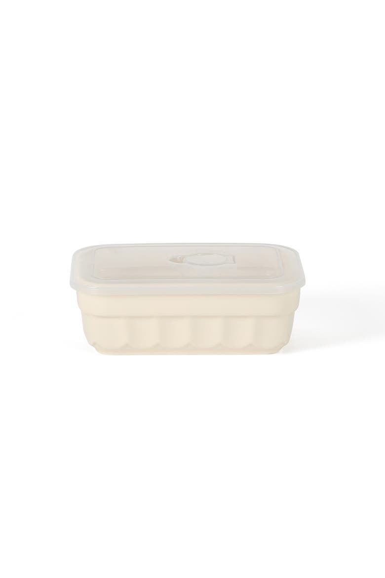 Broadbrook 6-Piece Stoneware Meal Prep Container Set with Lids, Oven & Microwave Safe, Alternate, color, Cream