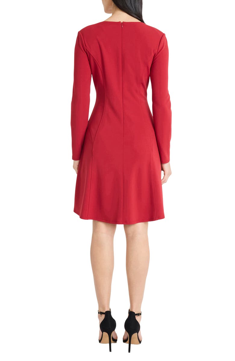 Maggy London Long Sleeve Dress, Alternate, color, Red