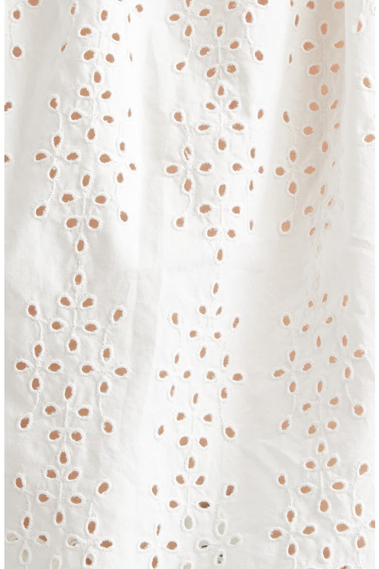 Harriet Eyelet Boat Neck Top, Alternate, color, VINTAGE WHITE