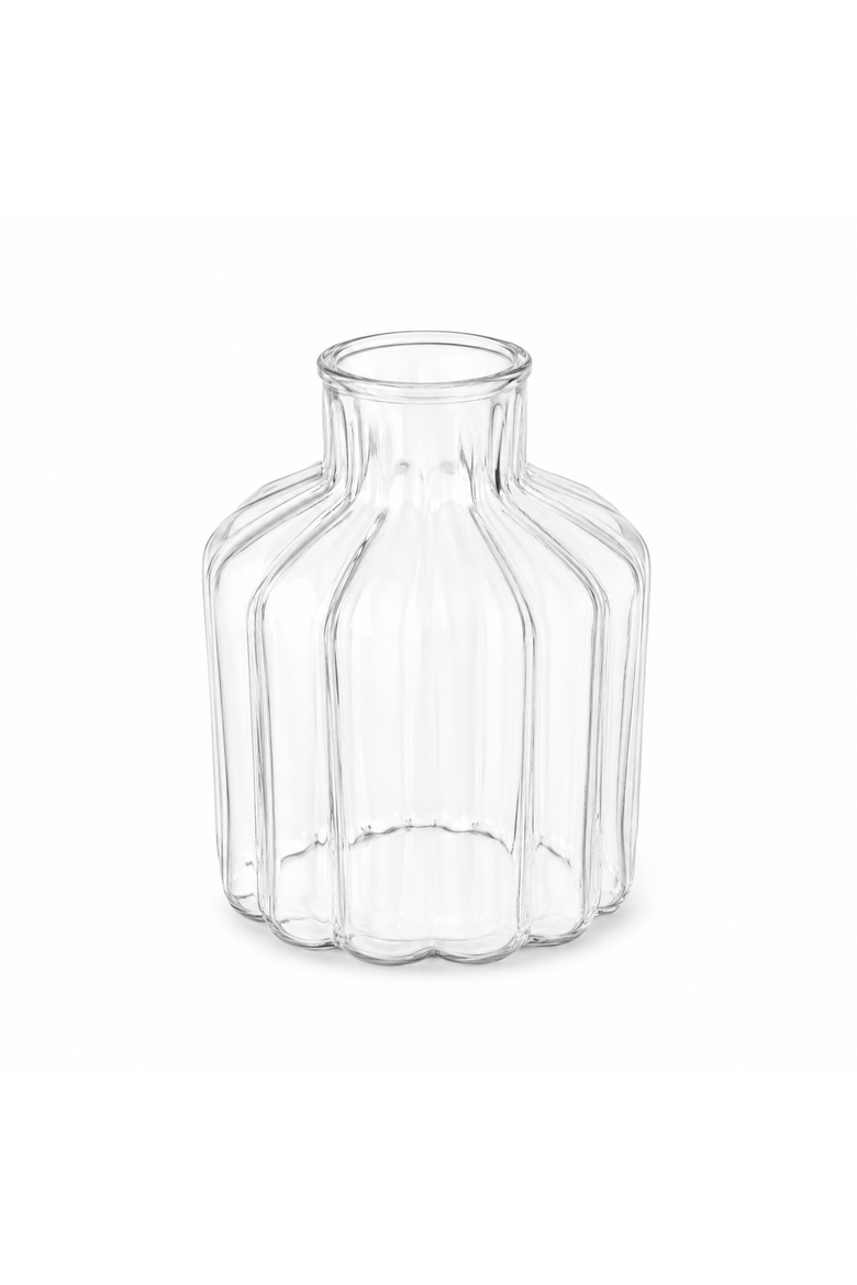 Shae Stepped Bud Vase, Main, color, Clear