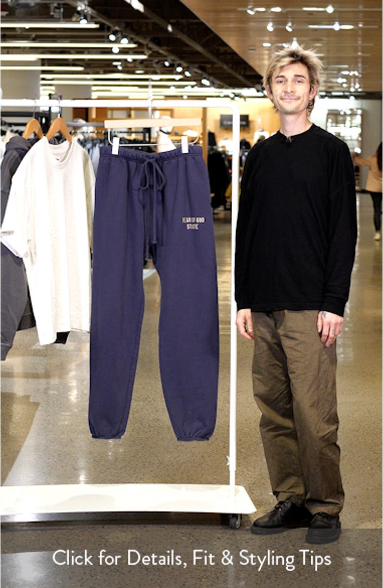 Cotton Blend Heavy Fleece Soccer Sweatpants, sales video thumbnail