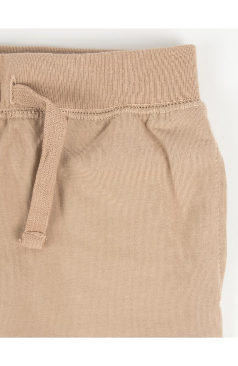 Leveret Kids 100% Cotton Lightweight Jogger Pants, Alternate, color, Beige