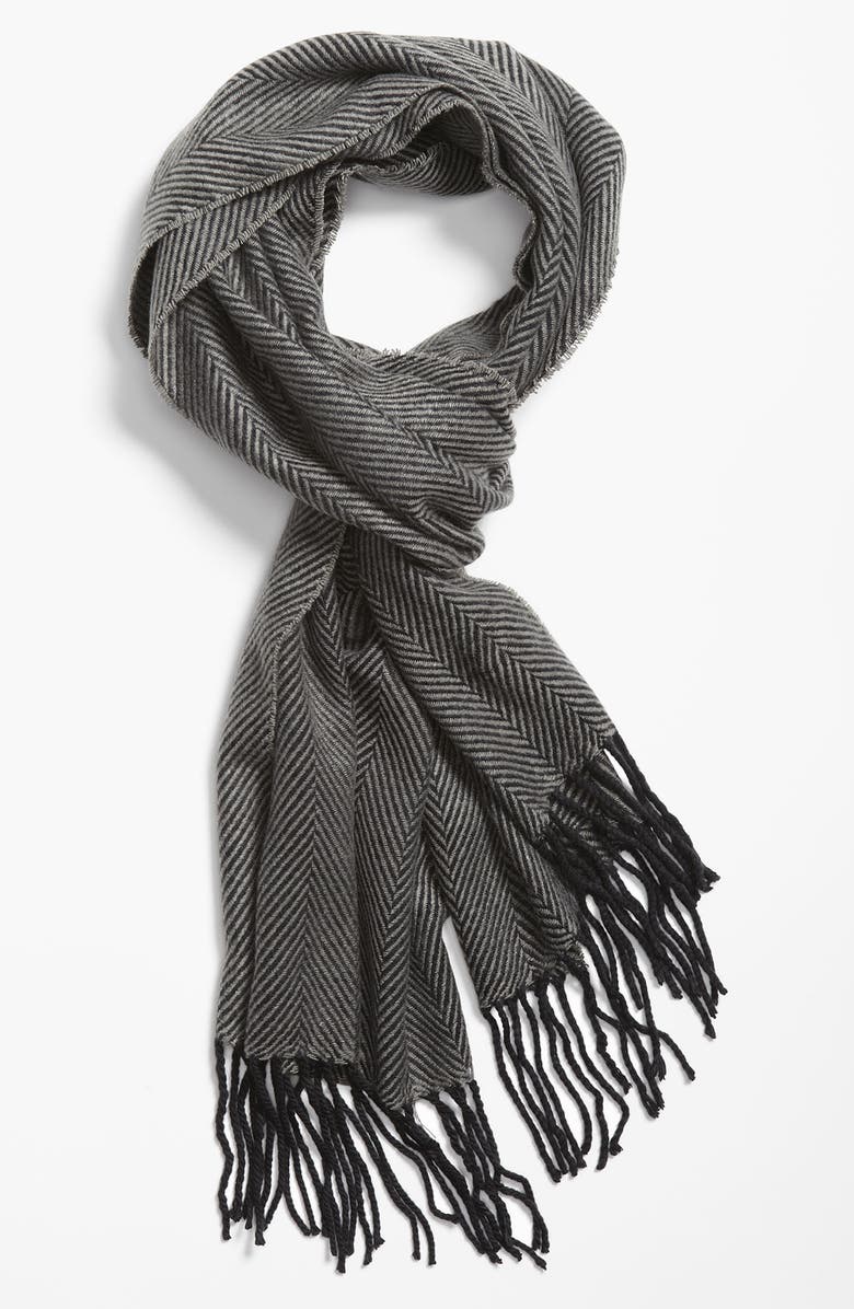 Free Authority Herringbone Knit Scarf, Main, color,
