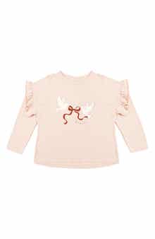 Ruffle Graphic T-Shirt