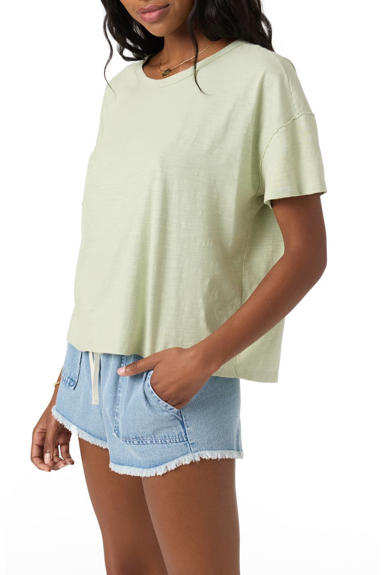 Wavelength Slub Cotton Jersey Crewneck T-Shirt, Alternate, color, SEAFOAM