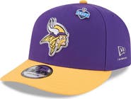 New Era Men's New Era Purple/Gold Minnesota Vikings 2026 NFL Draft On Stage Pre-Curved 9FIFTY Snapback Hat