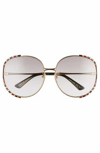 Gucci 63mm open temple sunglasses hot sale