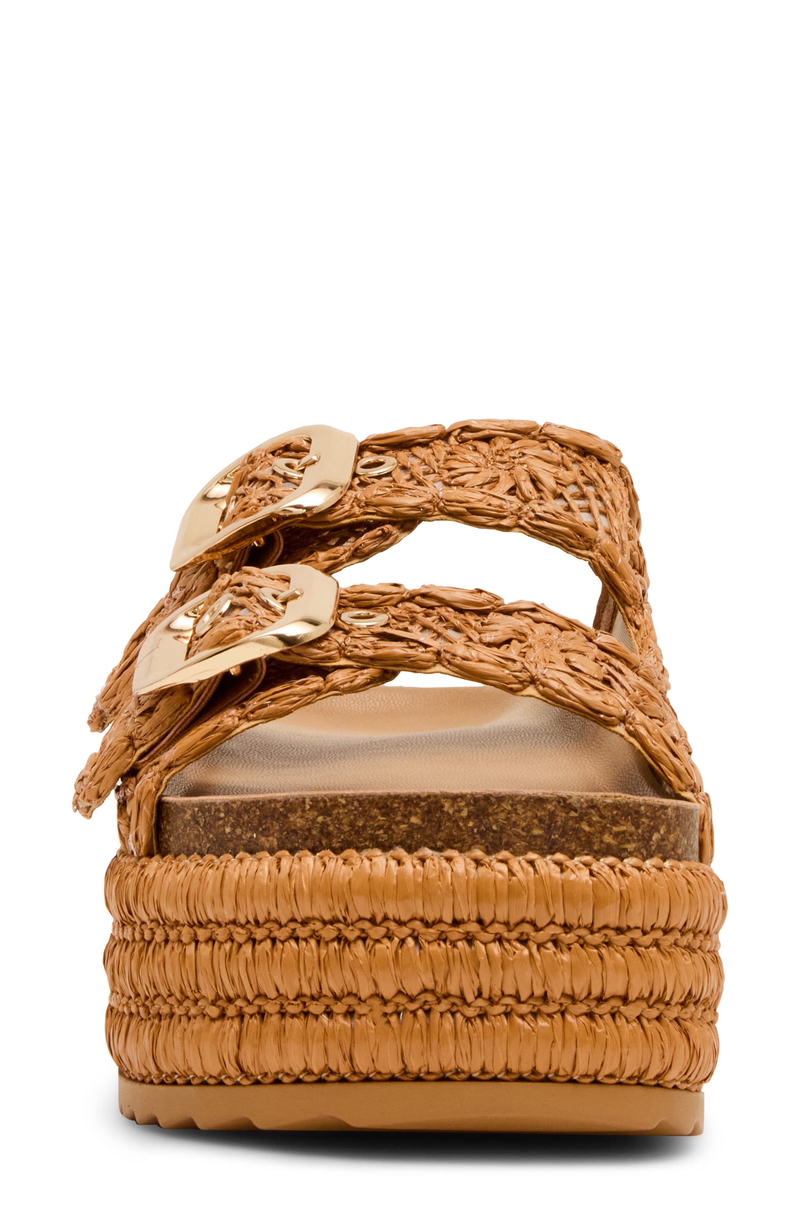 Madden Girl Bali Slide Sandal, Alternate, color, Tan Raffia
