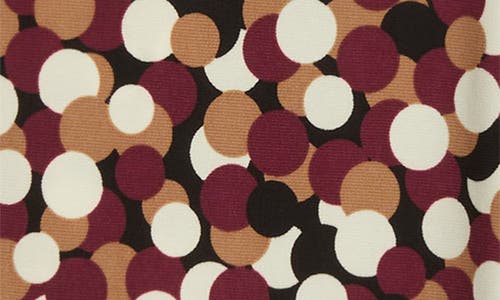 Ak Anne Klein Dot Print Short Sleeve Button-up Shirt In Multi