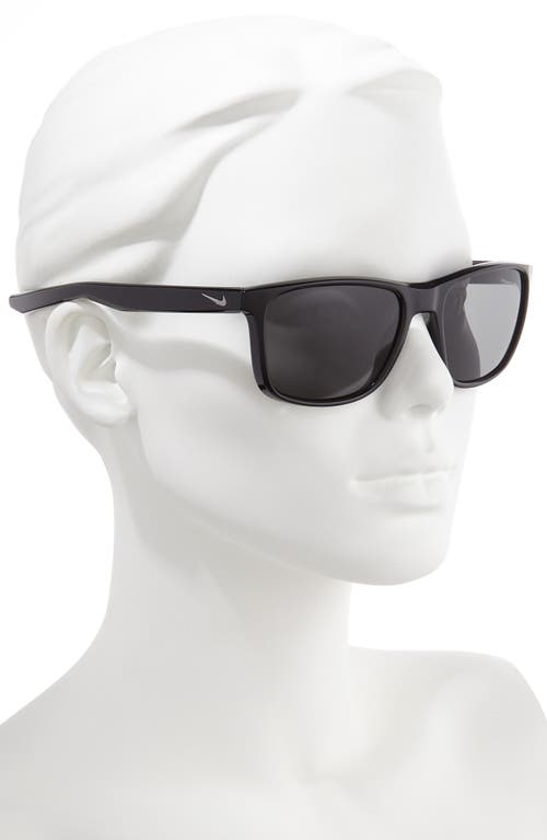 Nike Essential Endeavor 57mm Square Sunglasses In Black/grey