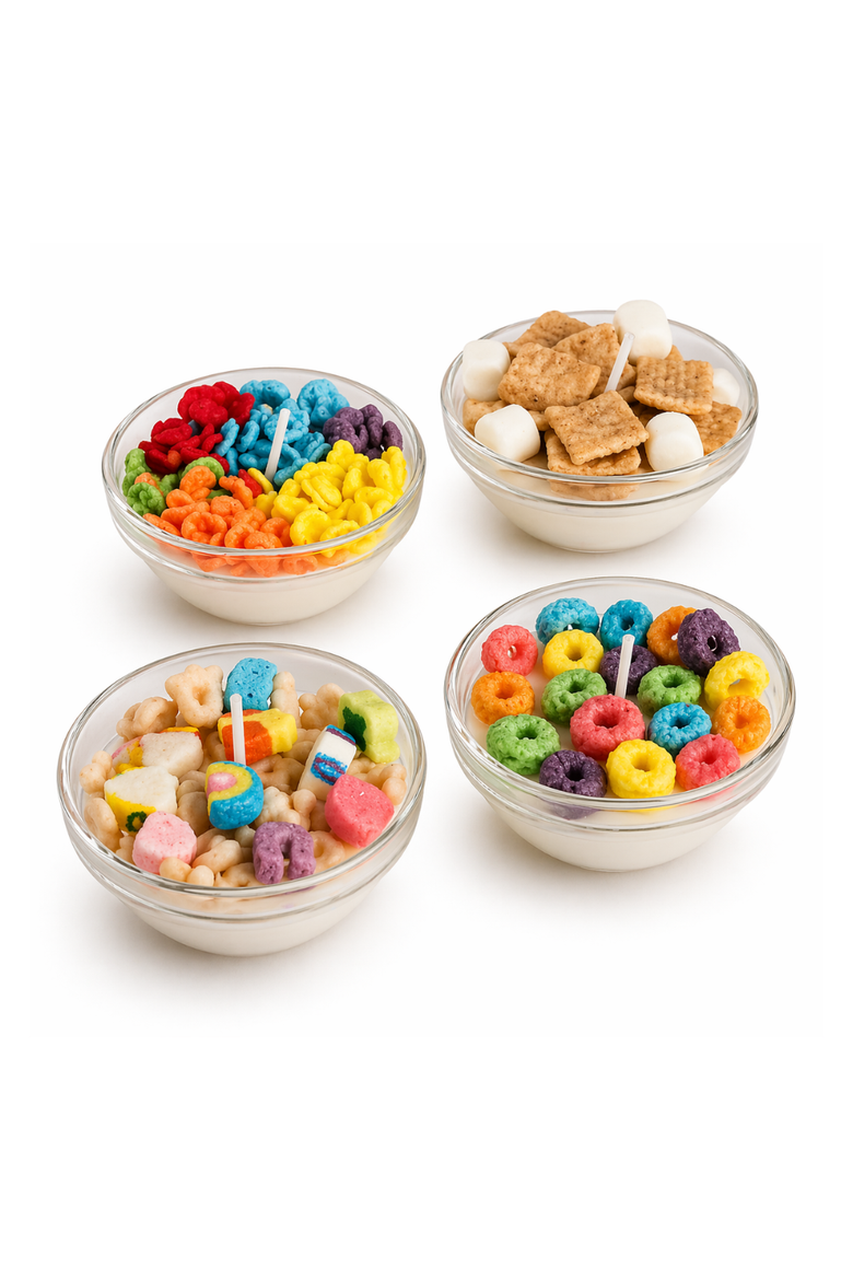 Mini Cereal Candle Bowl Set, Main, color, Multicolored Pastel
