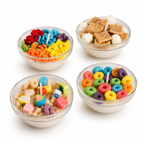 Mini Cereal Candle Bowl Set (4 Pieces)