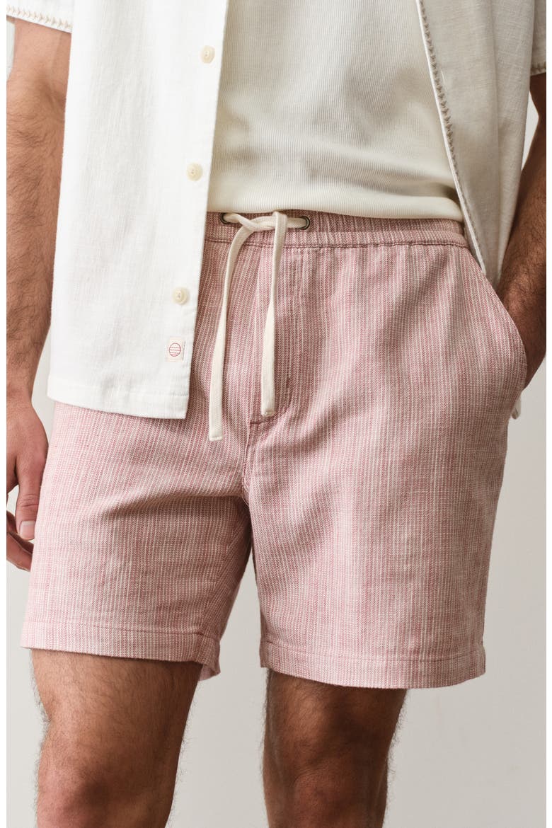 6-Inch Saturday Beach Shorts, Alternate, color, WITHERED ROSE STRIPE
