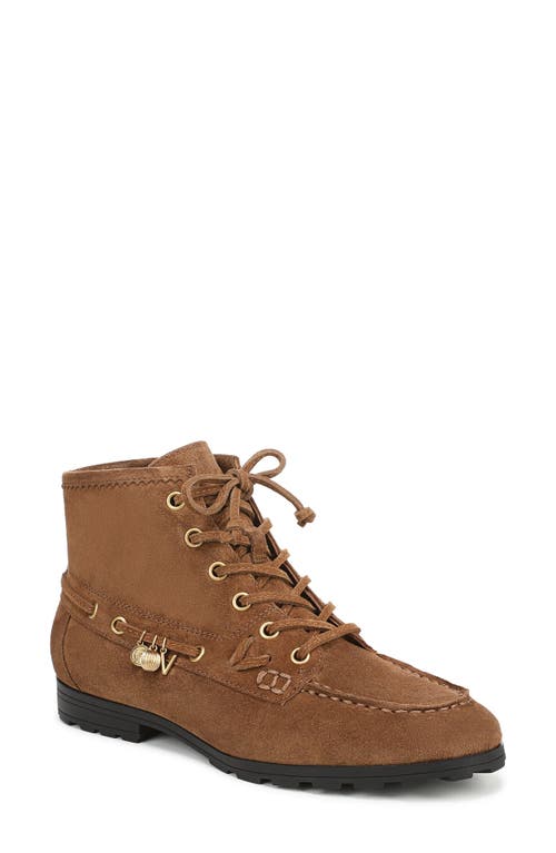 Veronica Beard Phaedra Lace-up Bootie In Brown