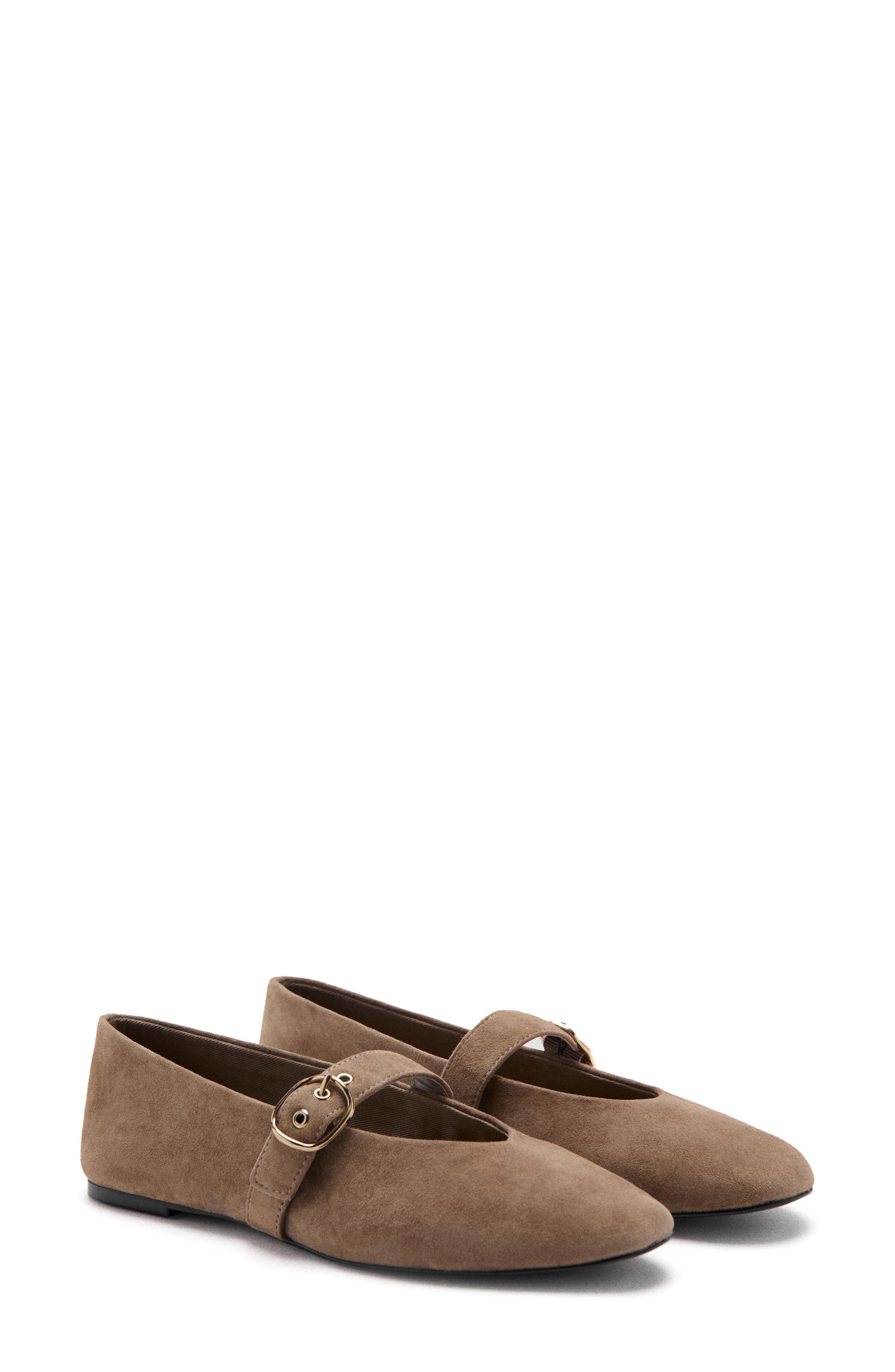 MANGO Mary Jane Ballet Flat, Main, color, Sand