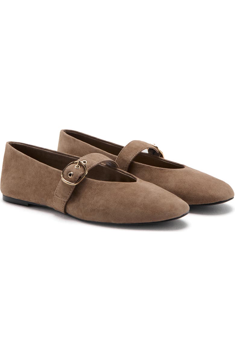MANGO Mary Jane Ballet Flat, Main, color, Sand