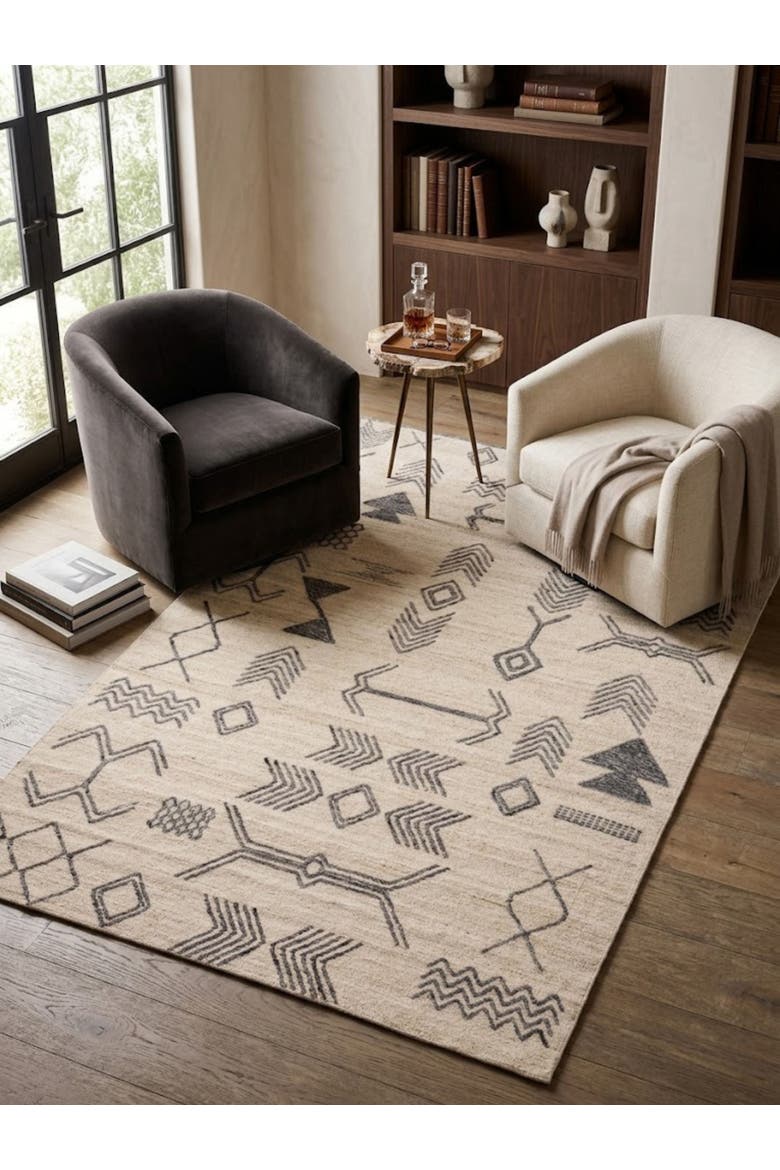 Lunar Wool Rug, Alternate, color, Beige