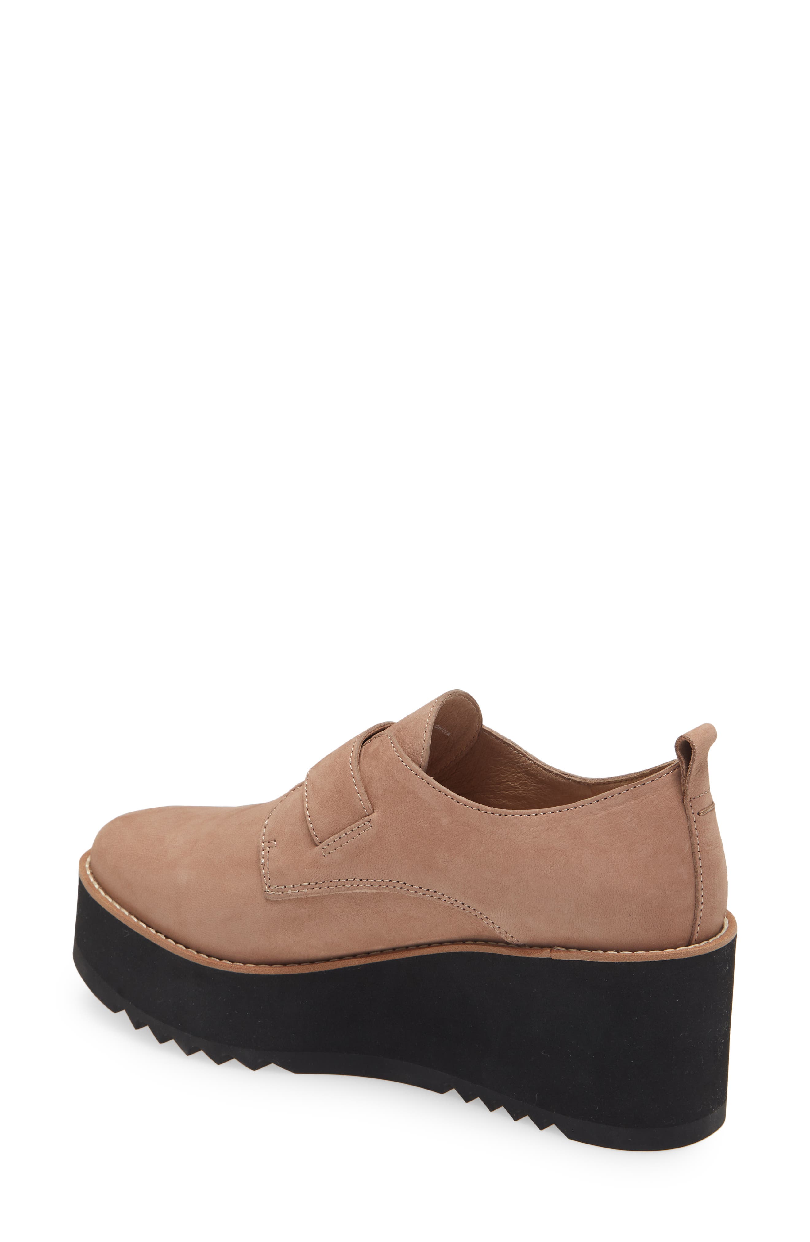Zola Wedge Oxford, Alternate, color, EARTH