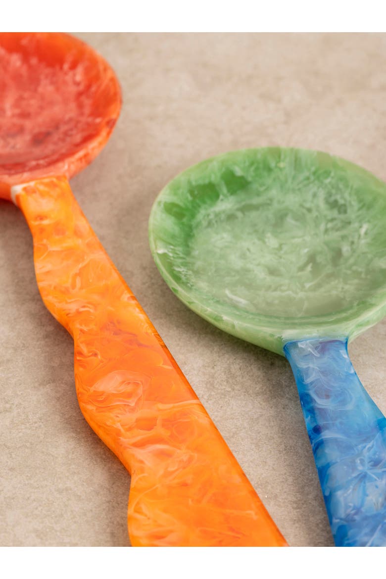 Hawaii Salad Servers, Alternate, color, Multicolored