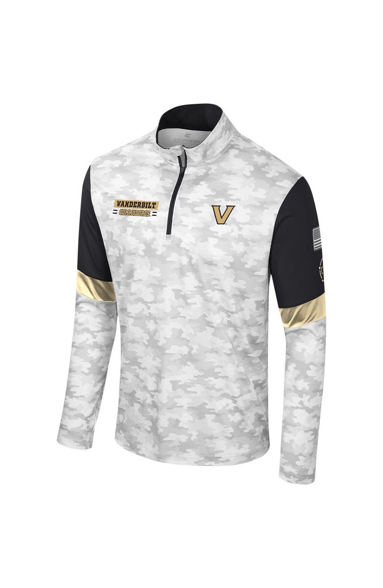 COLOSSEUM Men's Colosseum  Camo Vanderbilt Commodores OHT Military Appreciation Tomahawk Quarter-Zip Windshirt, Alternate, color, 