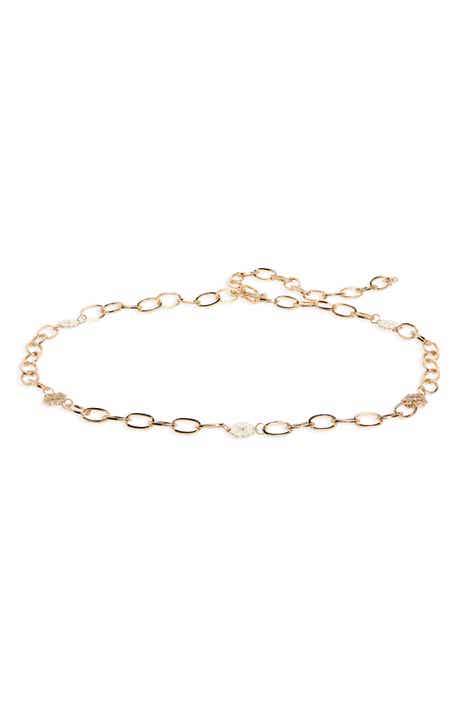 Kate Spade New York floral charm chain belt