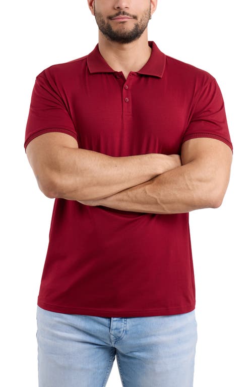 X-ray Xray Stretch Cotton Rib Polo In Red