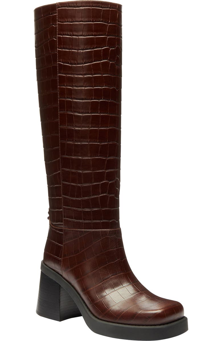 COACH Sculpted C Knee High Boot, Main, color, Maple