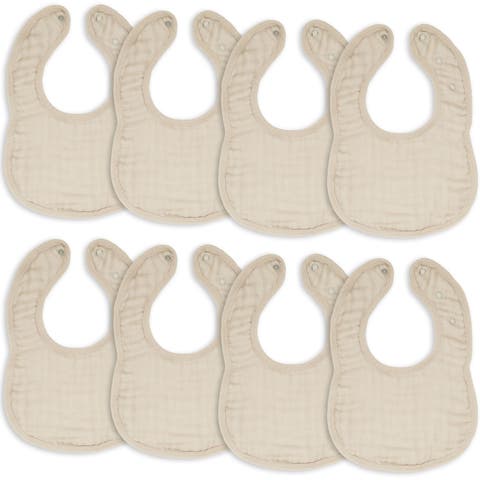 Muslin Bibs - Pack of 8