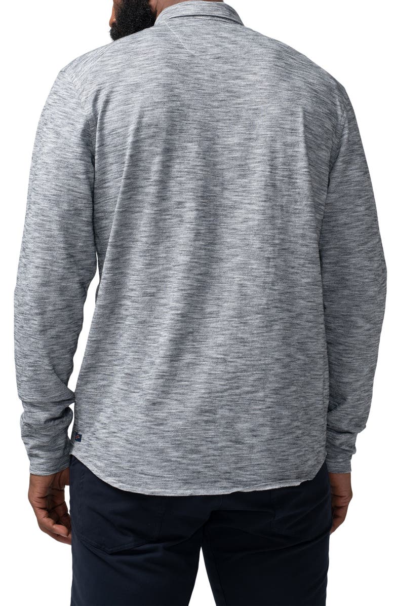 Good Man Brand Marled Knit Button-Up Shirt, Alternate, color,