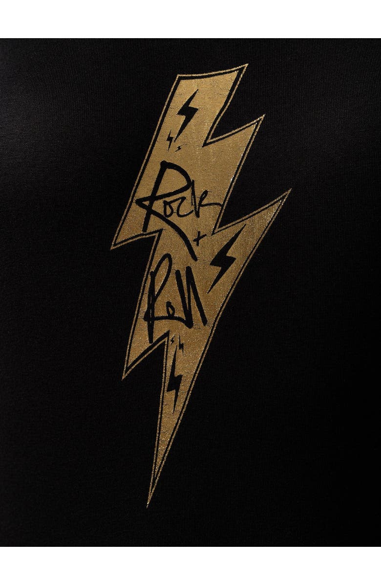 Saint + Sofia Greenwich Dress, Alternate, color, Black Rock N Roll