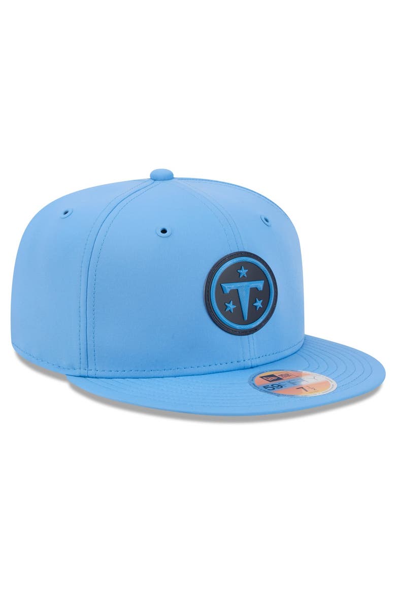 Men's New Era Light Blue Tennessee Titans 2026 Sideline 59FIFTY Fitted Hat, Alternate, color, Light Blue