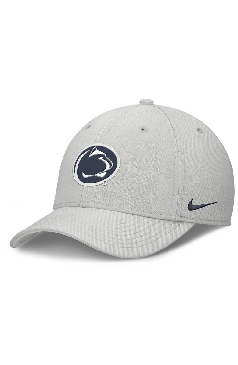 Nike Men's Nike  Gray Penn State Nittany Lions Rise Practice Performance Adjustable Hat, Main, color, 