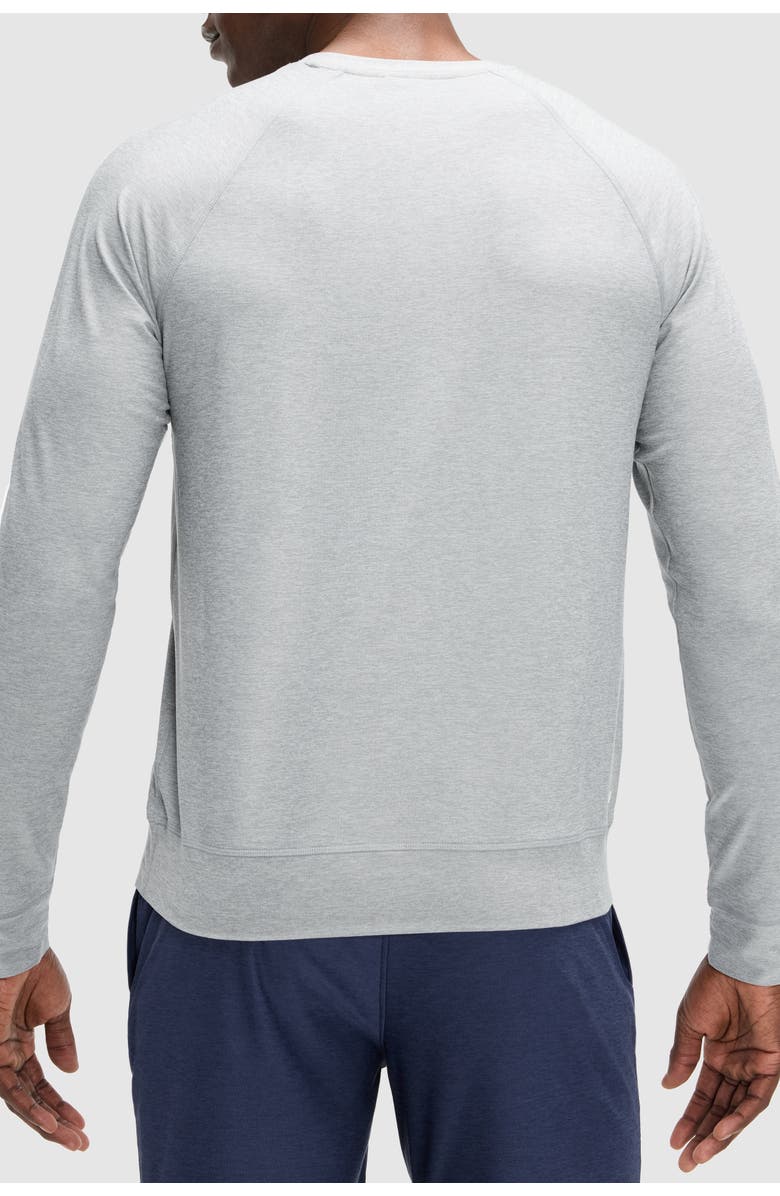 Peloton Men's Dreamblend Pullover Crewneck, Alternate, color, Light Heather Grey