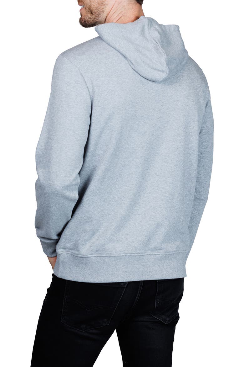 Cotton French Terry Hoodie, Alternate, color, STEEL GREY
